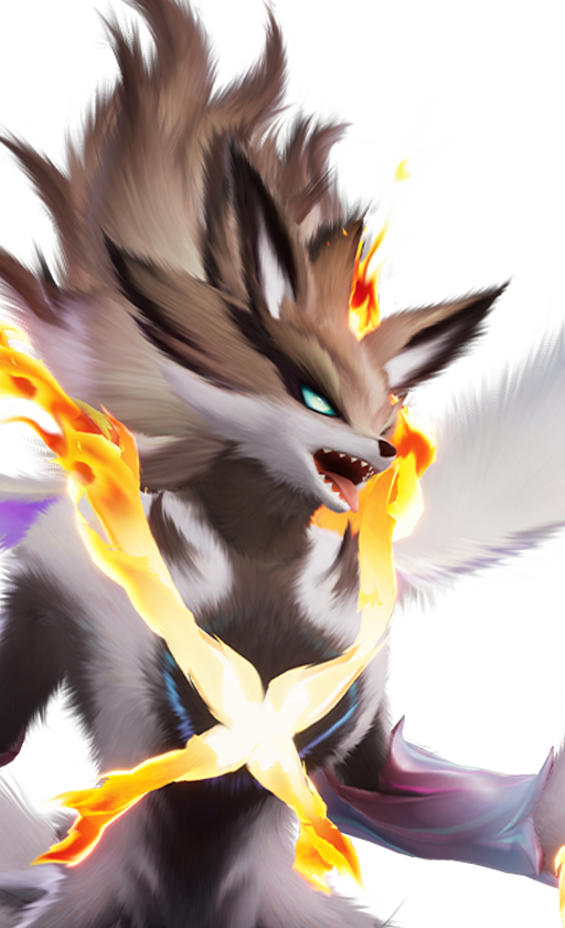 Scorchhowl in its prismana form, as illustrated in the official Aniimo Wiki.